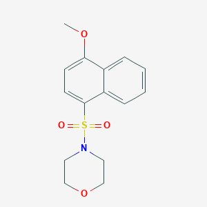 molecular formula C15H17NO4S B344641 4-[(4-Methoxy-1-naphthyl)sulfonyl]morpholine CAS No. 325812-37-1