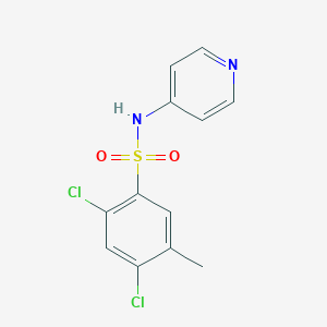 molecular formula C12H10Cl2N2O2S B344644 2,4-dichloro-5-methyl-N-pyridin-4-ylbenzenesulfonamide CAS No. 459177-70-9