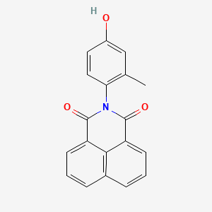 molecular formula C19H13NO3 B3446458 2-(4-hydroxy-2-methylphenyl)-1H-benzo[de]isoquinoline-1,3(2H)-dione 