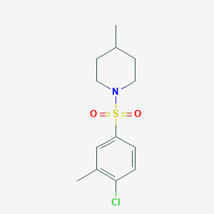 molecular formula C13H18ClNO2S B344648 1-(4-Chloro-3-methylphenyl)sulfonyl-4-methylpiperidine CAS No. 459180-33-7