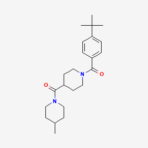 molecular formula C23H34N2O2 B3446507 1-(4-tert-butylbenzoyl)-4-[(4-methyl-1-piperidinyl)carbonyl]piperidine 