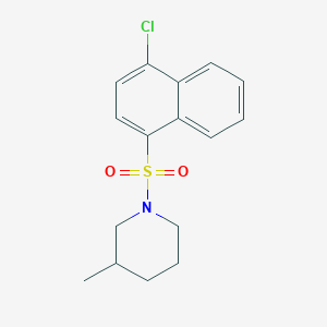 1-((4-Chloronaphthalen-1-yl)sulfonyl)-3-methylpiperidine