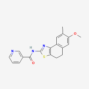 molecular formula C19H17N3O2S B3446510 N-(7-methoxy-8-methyl-4,5-dihydronaphtho[1,2-d][1,3]thiazol-2-yl)nicotinamide 