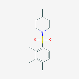 molecular formula C15H23NO2S B344664 4-Methyl-1-[(2,3,4-trimethylphenyl)sulfonyl]piperidine CAS No. 508233-17-8