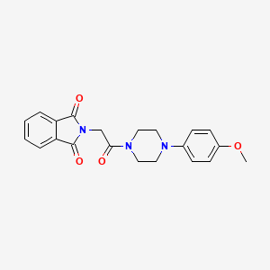 molecular formula C21H21N3O4 B3446683 2-{2-[4-(4-methoxyphenyl)-1-piperazinyl]-2-oxoethyl}-1H-isoindole-1,3(2H)-dione 