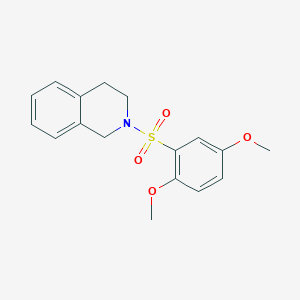 molecular formula C17H19NO4S B344670 2-[(2,5-Dimethoxyphenyl)sulfonyl]-1,2,3,4-tetrahydroisoquinoline CAS No. 496015-65-7