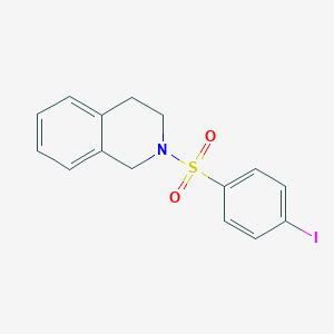 molecular formula C15H14INO2S B344672 2-[(4-Iodophenyl)sulfonyl]-1,2,3,4-tetrahydroisoquinoline CAS No. 496015-66-8