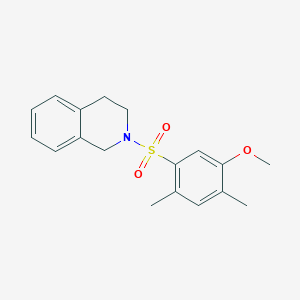 molecular formula C18H21NO3S B344675 2-(5-Methoxy-2,4-dimethyl-benzenesulfonyl)-1,2,3,4-tetrahydro-isoquinoline CAS No. 694472-44-1