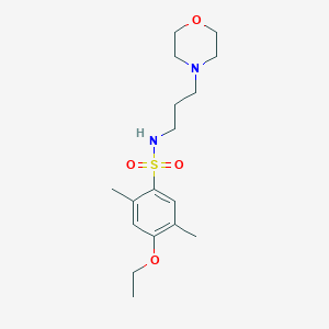molecular formula C17H28N2O4S B344678 [(4-Ethoxy-2,5-dimethylphenyl)sulfonyl](3-morpholin-4-ylpropyl)amine CAS No. 893667-34-0
