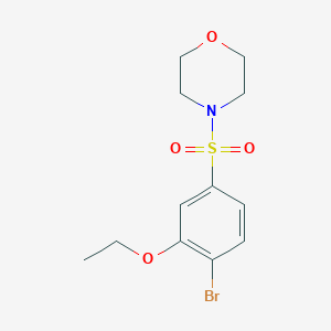 molecular formula C12H16BrNO4S B344691 4-(4-Bromo-3-ethoxyphenyl)sulfonylmorpholine CAS No. 832688-33-2