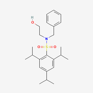 molecular formula C24H35NO3S B3446938 N-benzyl-N-(2-hydroxyethyl)-2,4,6-triisopropylbenzenesulfonamide 