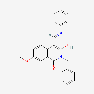 molecular formula C24H20N2O3 B3446945 4-(anilinomethylene)-2-benzyl-7-methoxy-1,3(2H,4H)-isoquinolinedione 
