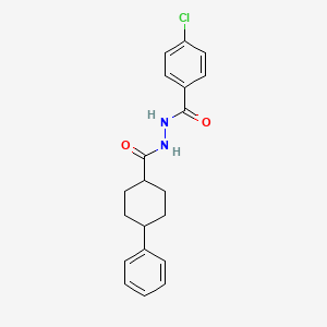 molecular formula C20H21ClN2O2 B3446951 4-chloro-N'-[(4-phenylcyclohexyl)carbonyl]benzohydrazide 