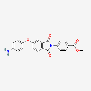 molecular formula C22H16N2O5 B3446955 methyl 4-[5-(4-aminophenoxy)-1,3-dioxo-1,3-dihydro-2H-isoindol-2-yl]benzoate 
