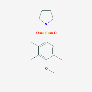 [(4-Ethoxy-2,3,5-trimethylphenyl)sulfonyl]pyrrolidine