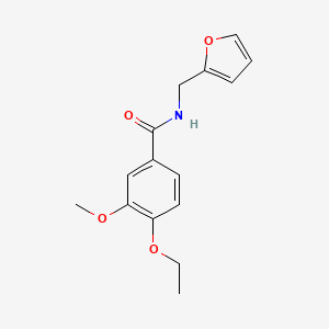 molecular formula C15H17NO4 B3446985 4-ethoxy-N-(2-furylmethyl)-3-methoxybenzamide 
