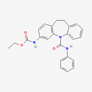 ethyl [5-(anilinocarbonyl)-10,11-dihydro-5H-dibenzo[b,f]azepin-3-yl]carbamate
