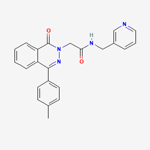 molecular formula C23H20N4O2 B3447006 2-[4-(4-methylphenyl)-1-oxo-2(1H)-phthalazinyl]-N-(3-pyridinylmethyl)acetamide 