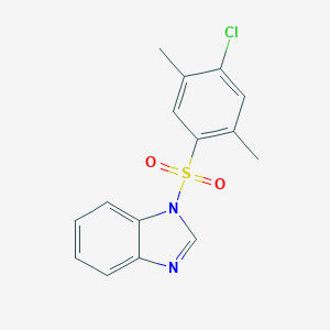 molecular formula C15H13ClN2O2S B344702 1-[(4-chloro-2,5-dimethylphenyl)sulfonyl]-1H-benzimidazole CAS No. 713505-42-1