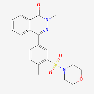molecular formula C20H21N3O4S B3447025 2-methyl-4-[4-methyl-3-(4-morpholinylsulfonyl)phenyl]-1(2H)-phthalazinone 