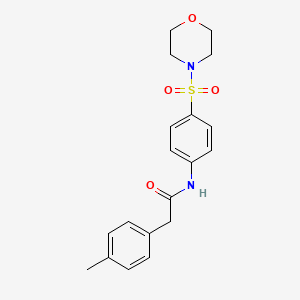 molecular formula C19H22N2O4S B3447134 2-(4-methylphenyl)-N-[4-(4-morpholinylsulfonyl)phenyl]acetamide 