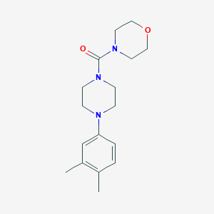 4-{[4-(3,4-dimethylphenyl)-1-piperazinyl]carbonyl}morpholine