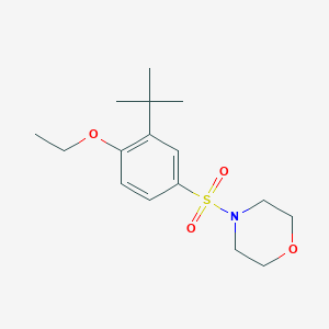 molecular formula C16H25NO4S B344717 4-(3-Tert-butyl-4-ethoxyphenyl)sulfonylmorpholine CAS No. 853903-02-3