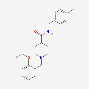 molecular formula C23H30N2O2 B3447179 1-(2-ethoxybenzyl)-N-(4-methylbenzyl)-4-piperidinecarboxamide 