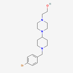 molecular formula C18H28BrN3O B3447180 2-{4-[1-(4-bromobenzyl)-4-piperidinyl]-1-piperazinyl}ethanol 