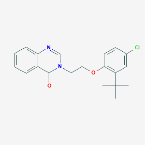 molecular formula C20H21ClN2O2 B3447203 3-[2-(2-tert-butyl-4-chlorophenoxy)ethyl]-4(3H)-quinazolinone 