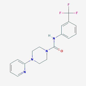 molecular formula C17H17F3N4O B3447225 4-(2-pyridinyl)-N-[3-(trifluoromethyl)phenyl]-1-piperazinecarboxamide 