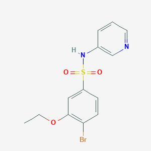 molecular formula C13H13BrN2O3S B344725 4-bromo-3-ethoxy-N-pyridin-3-ylbenzenesulfonamide CAS No. 873680-54-7