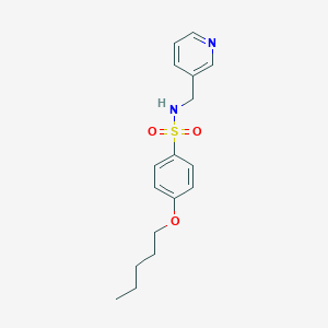 molecular formula C17H22N2O3S B344732 [(4-Pentyloxyphenyl)sulfonyl](3-pyridylmethyl)amine CAS No. 914233-10-6