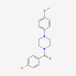 molecular formula C18H19BrN2O2 B3447320 1-(4-bromobenzoyl)-4-(4-methoxyphenyl)piperazine 