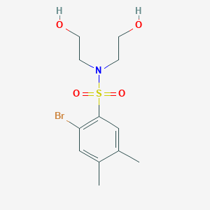 Bis(2-hydroxyethyl)[(2-bromo-4,5-dimethylphenyl)sulfonyl]amine