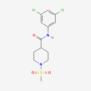 molecular formula C13H16Cl2N2O3S B3447384 N-(3,5-dichlorophenyl)-1-(methylsulfonyl)-4-piperidinecarboxamide 