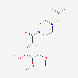 molecular formula C18H26N2O4 B344741 1-(2-Methyl-2-propenyl)-4-(3,4,5-trimethoxybenzoyl)piperazine CAS No. 1129406-64-9