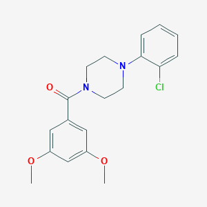 molecular formula C19H21ClN2O3 B344742 1-(2-Chlorophenyl)-4-(3,5-dimethoxybenzoyl)piperazine CAS No. 1061589-76-1