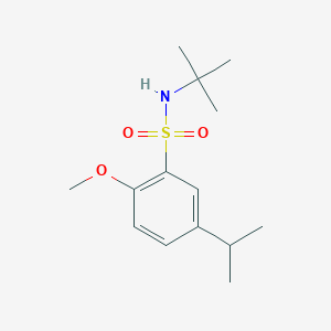 molecular formula C14H23NO3S B344747 (Tert-butyl){[2-methoxy-5-(methylethyl)phenyl]sulfonyl}amine CAS No. 898650-16-3