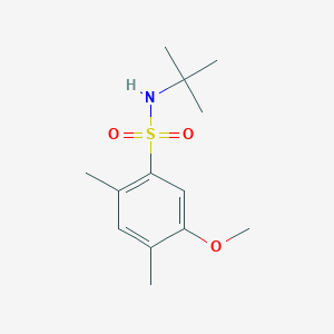 molecular formula C13H21NO3S B344749 (Tert-butyl)[(5-methoxy-2,4-dimethylphenyl)sulfonyl]amine CAS No. 898650-21-0