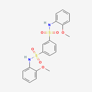 molecular formula C20H20N2O6S2 B3447506 N,N'-bis(2-methoxyphenyl)-1,3-benzenedisulfonamide 