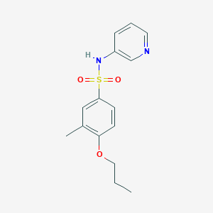 molecular formula C15H18N2O3S B344757 [(3-Methyl-4-propoxyphenyl)sulfonyl]-3-pyridylamine CAS No. 898650-44-7