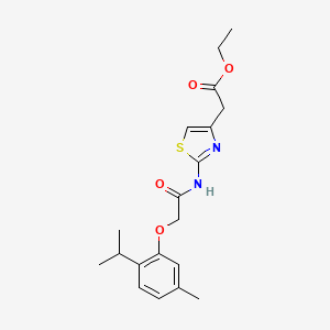 ethyl (2-{[(2-isopropyl-5-methylphenoxy)acetyl]amino}-1,3-thiazol-4-yl)acetate