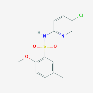 molecular formula C13H13ClN2O3S B344770 N-(5-chloropyridin-2-yl)-2-methoxy-5-methylbenzenesulfonamide CAS No. 879051-59-9