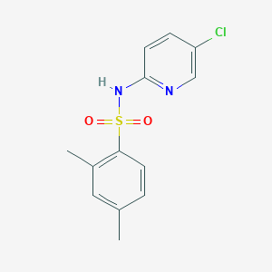 molecular formula C13H13ClN2O2S B344773 N-(5-chloropyridin-2-yl)-2,4-dimethylbenzene-1-sulfonamide CAS No. 899253-22-6