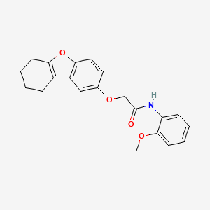 molecular formula C21H21NO4 B3447751 N-(2-methoxyphenyl)-2-(6,7,8,9-tetrahydrodibenzo[b,d]furan-2-yloxy)acetamide 