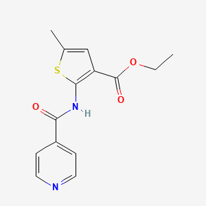 molecular formula C14H14N2O3S B3447772 ethyl 2-(isonicotinoylamino)-5-methyl-3-thiophenecarboxylate 