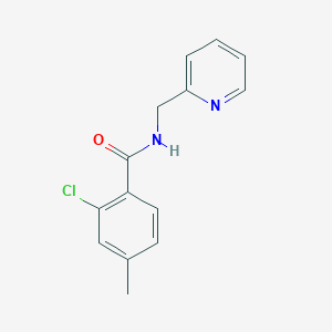 molecular formula C14H13ClN2O B3447782 2-chloro-4-methyl-N-(2-pyridinylmethyl)benzamide 