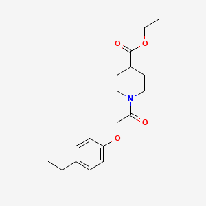 ethyl 1-[(4-isopropylphenoxy)acetyl]-4-piperidinecarboxylate