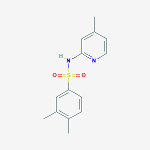 3,4-dimethyl-N-(4-methylpyridin-2-yl)benzene-1-sulfonamide